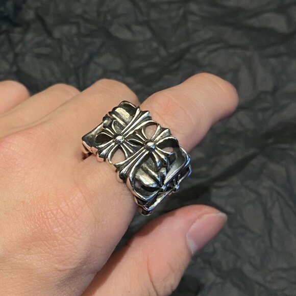 Chrome Hearts Other - Chrome Hearts Cross Motif Silver Ring, Excellent Condition